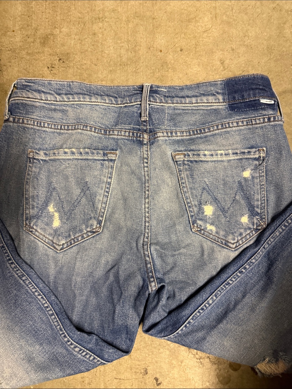 MOTHER The Flirt, Light Blue Distressed Skinny Jeans - Picture 4 of 4